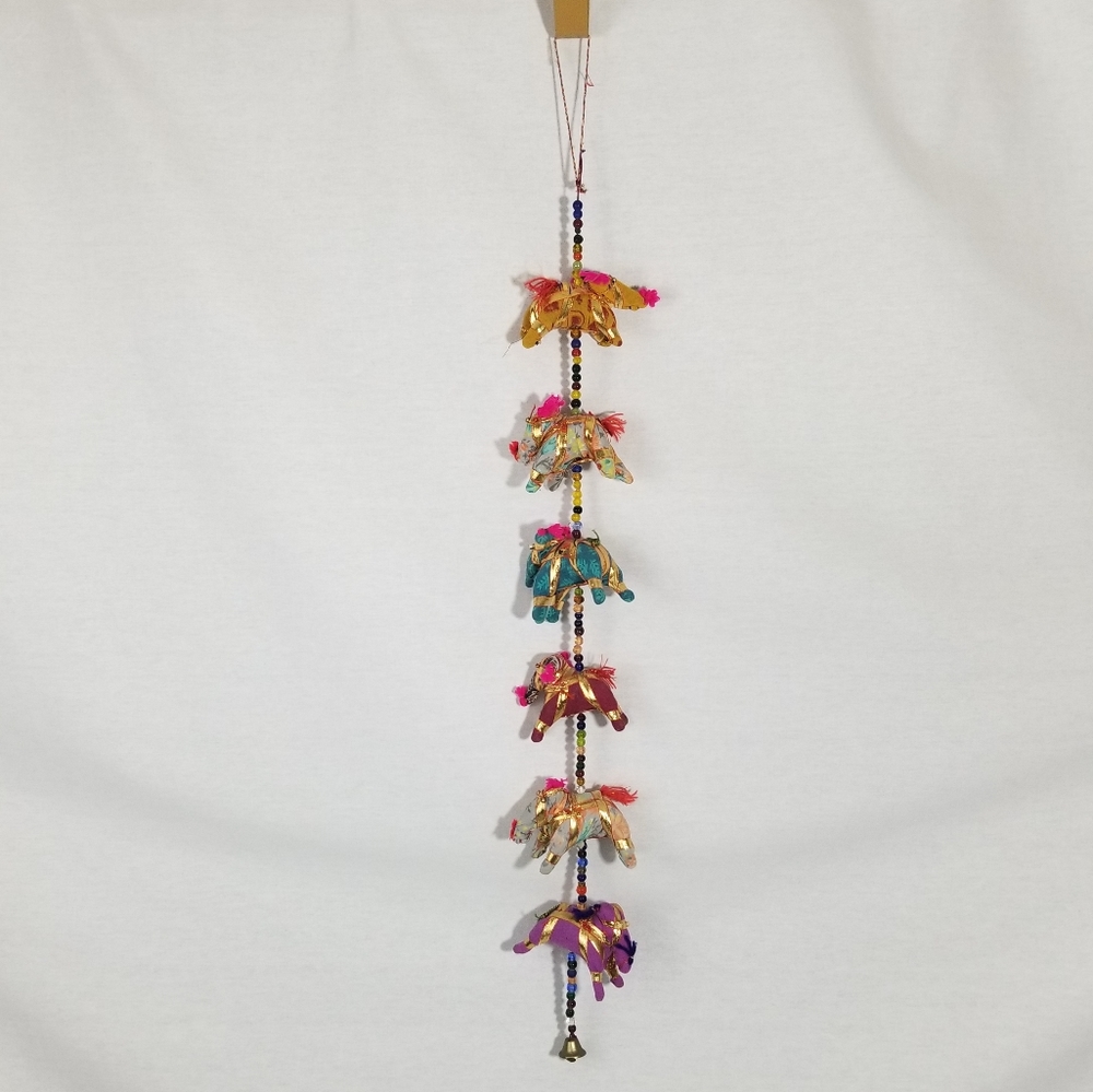 🐘Boho elephant beads and little bell hanging🐘